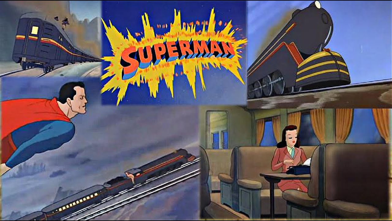 train Superman 1941 cartoon Billion Dollar Limited