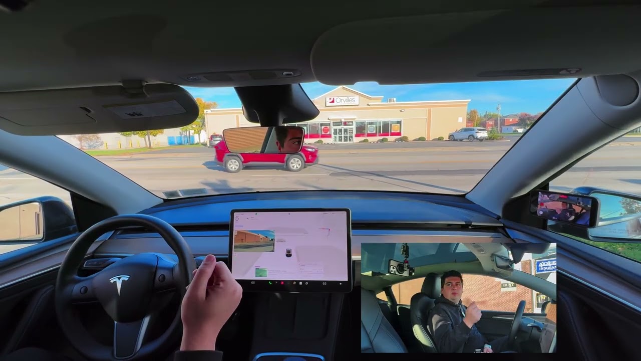 Self-Drive V14: Can it Park!? 🫣 Tight Spaces, Busy Roads  and a Dog 🐶 [FSD V14.1.4]