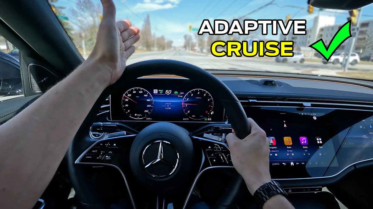 How to use Adaptive Cruise Control in the Mercedes E 450