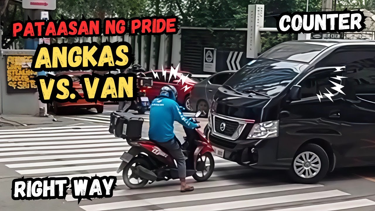 Matinding Sagupaan ng Pride sa Makati: Angkas Rider vs. Counterflow na Van!