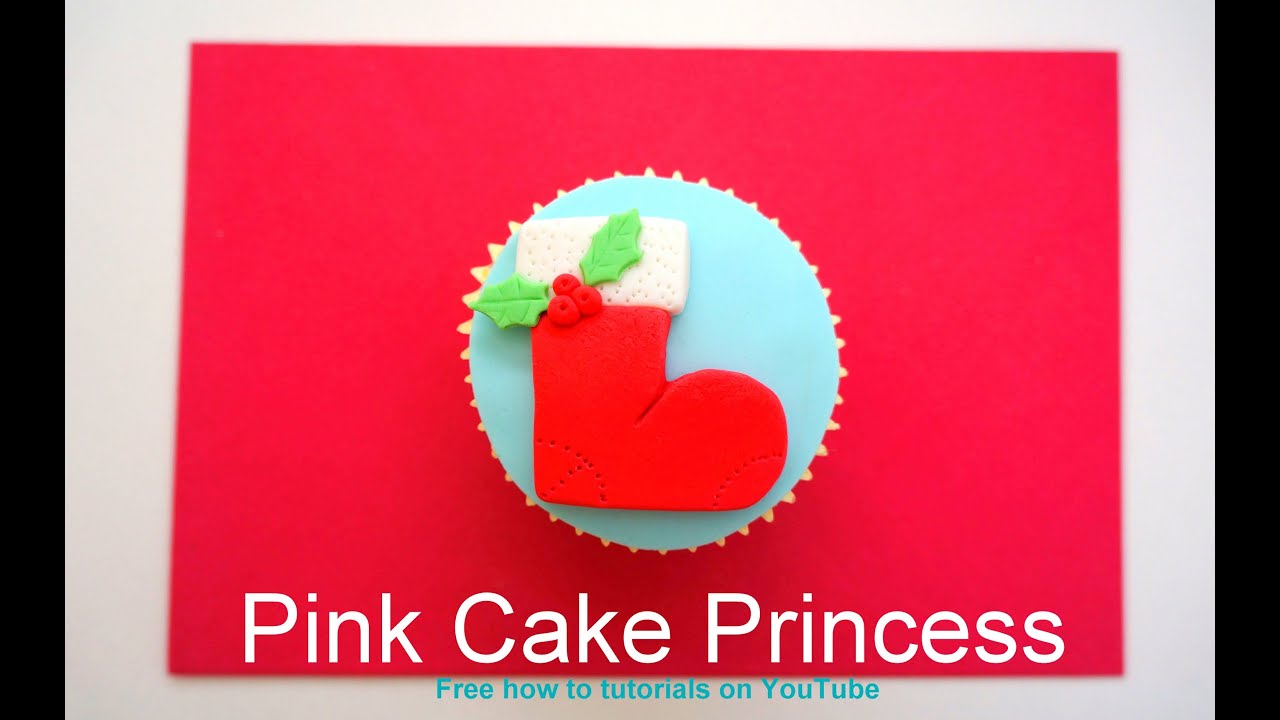 Christmas Cupcakes - How-to Make a Christmas Stocking Cupcake
