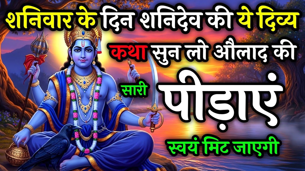 शनिवार के दिन शनि देव की यह पावन कथा सुन लो, जीवन के दुख,कर्ज और बाधाएं दूर हो जाएंगी Shanivar katha