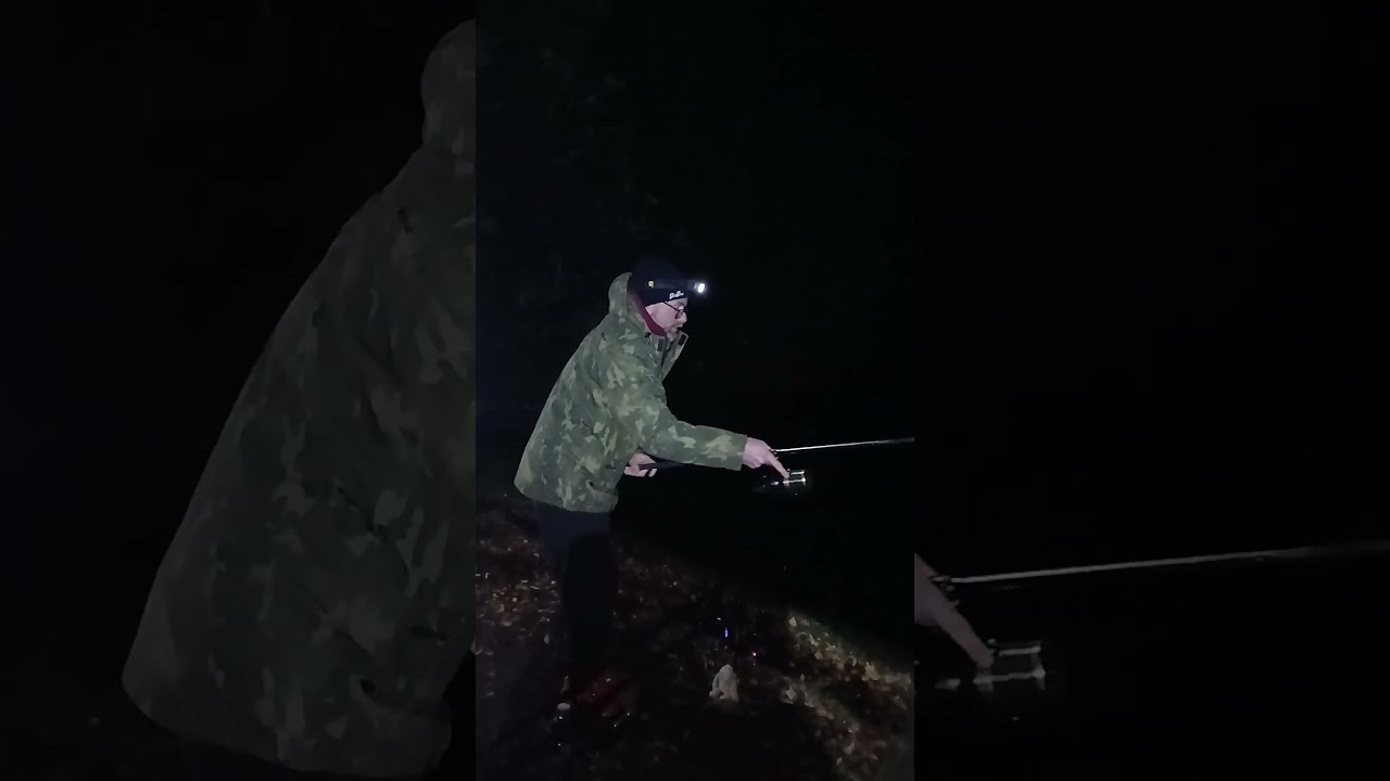 Jay's Suffolk and Norfolk Carp Fishing into his first of the night 