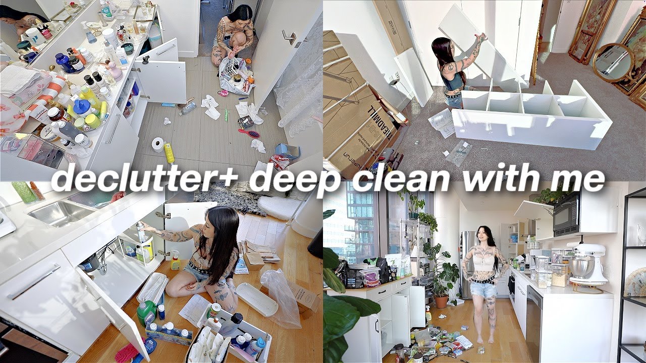 EXTREME APARTMENT DEEP CLEAN | cleaning, decluttering, and organizing my entire apartment