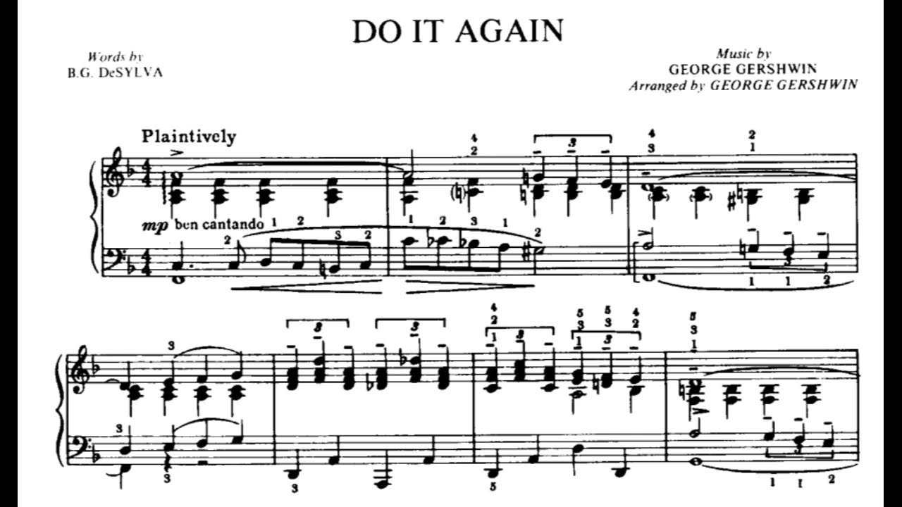 George Gershwin - Do It Again