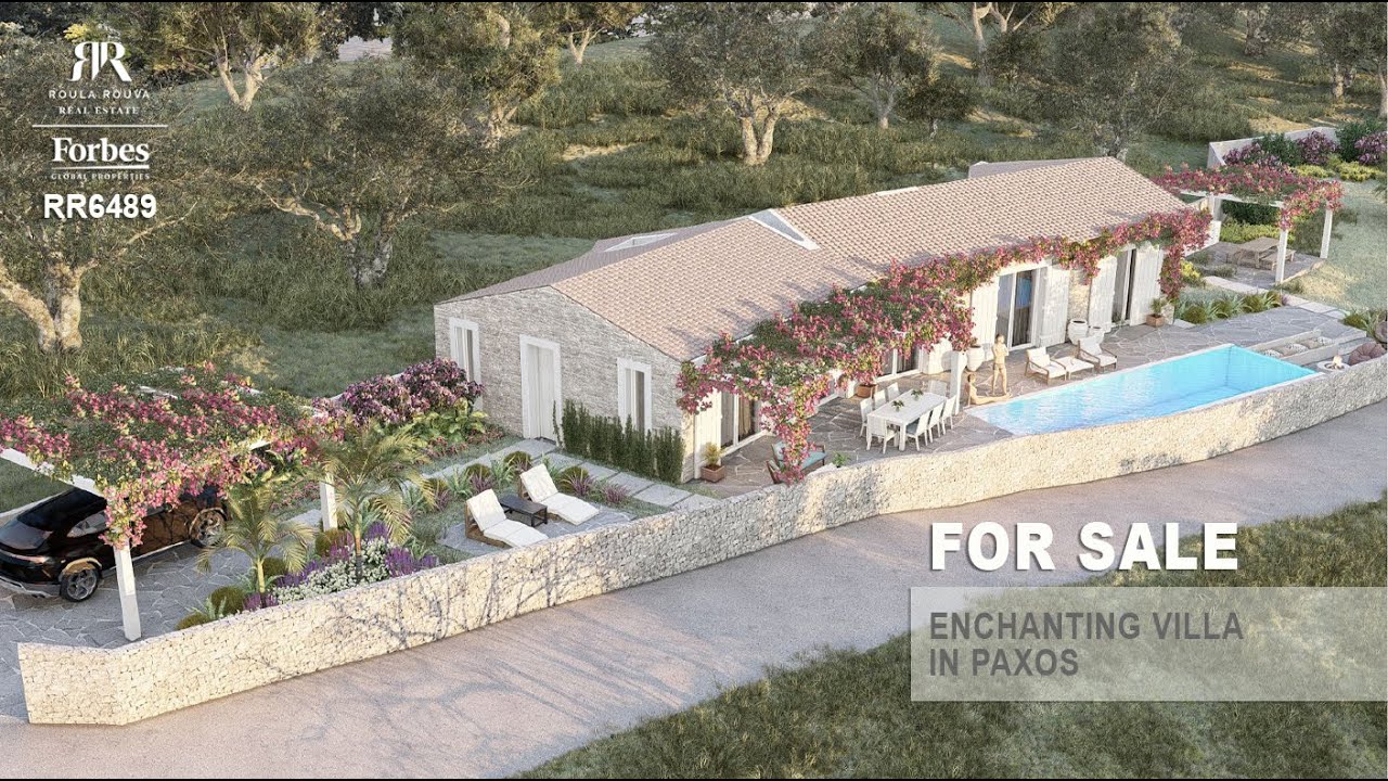 Enchanting Villa with Sea Views in Paxos, Greece RR6489 | Roula Rouva Real Estate
