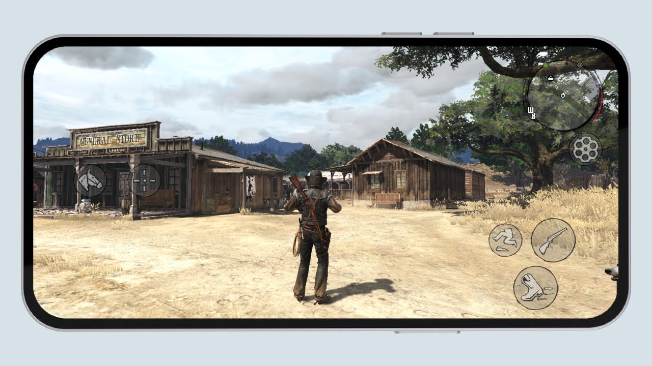 Red dead redemption mobile max graphics gameplay (Performance Mode)