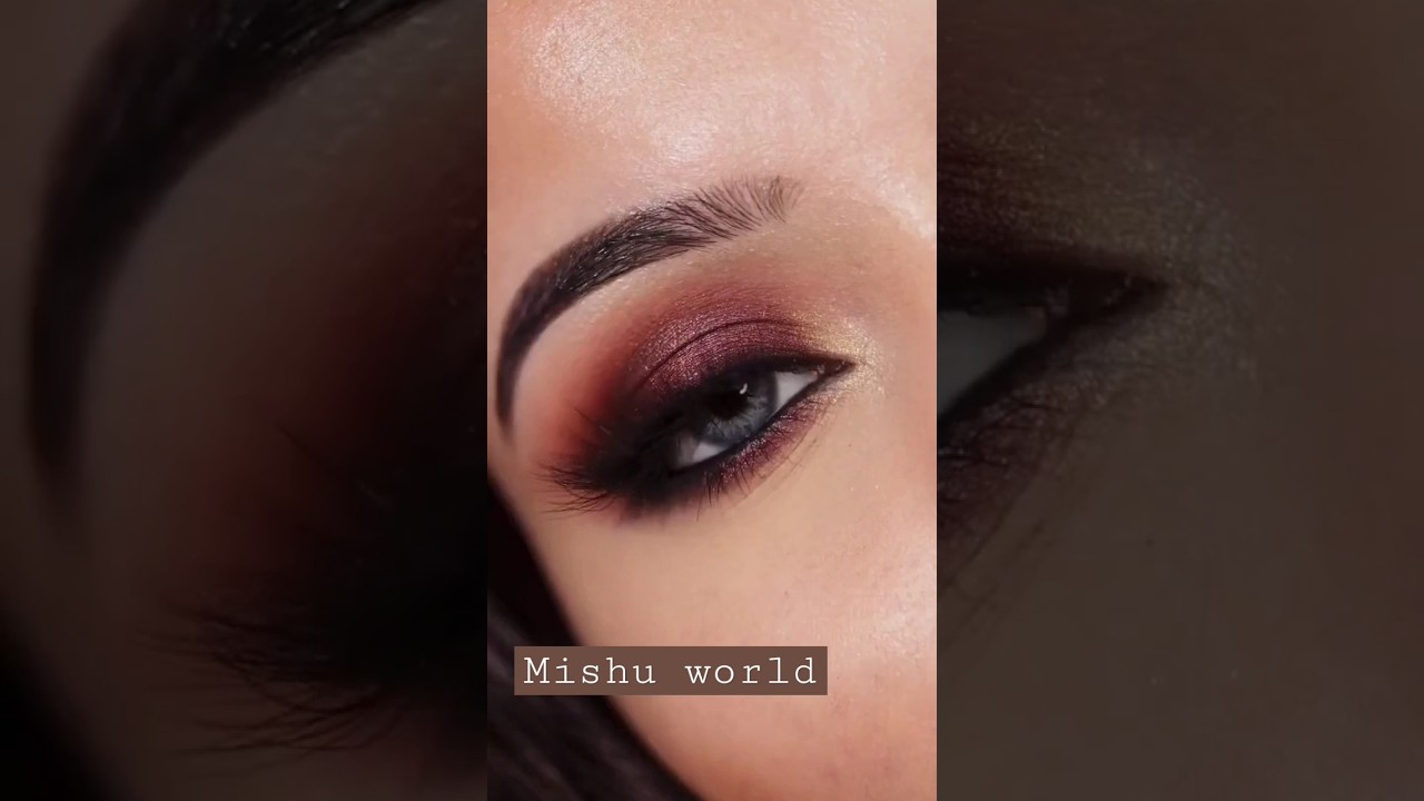 maroon eye makeup 