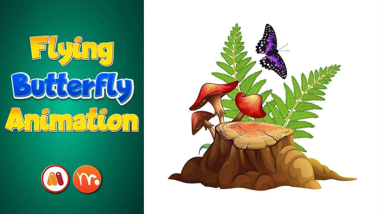 Flying Butterfly Animation | Moho | Rigged Animation