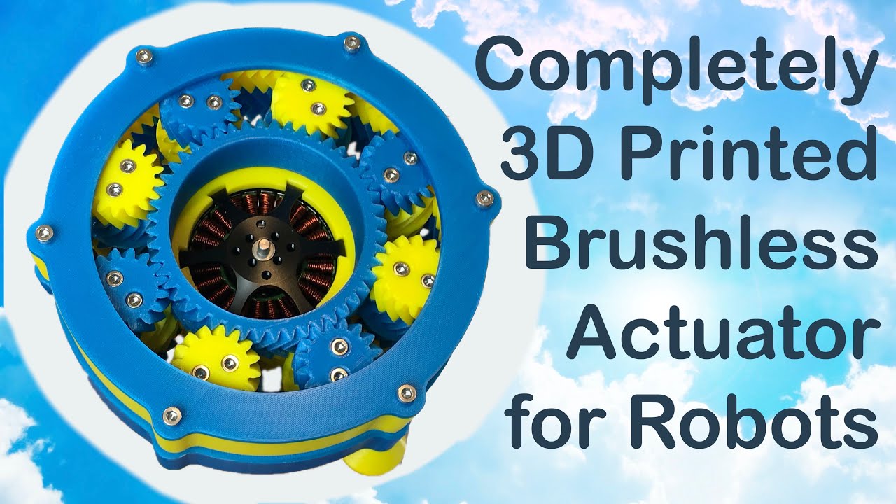 Самый дешевый 3D-печатный привод для роботов (с бесщеточным двигателем)