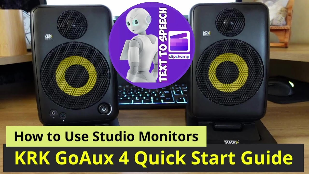 How to use Studio Monitors / KRK GoAux 4 Quick Start Guide