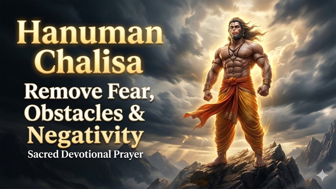 Hanuman Chalisa | Remove Fear, Obstacles & Negativity | Sacred Devotional Prayer