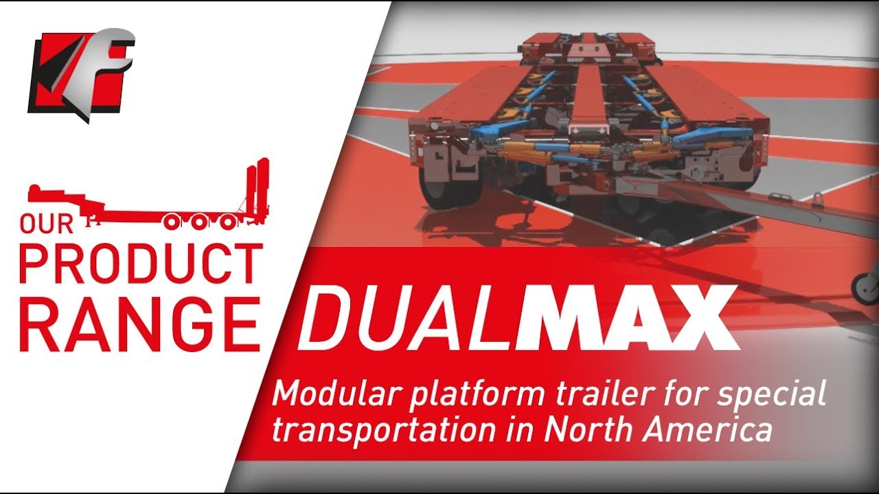 FAYMONVILLE DualMAX - Modular platform trailer for special transportation in North America