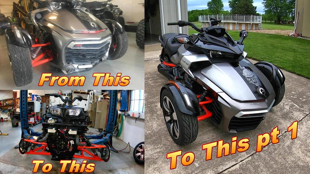 Can-am Spyder F3 Crash repairs pt1
