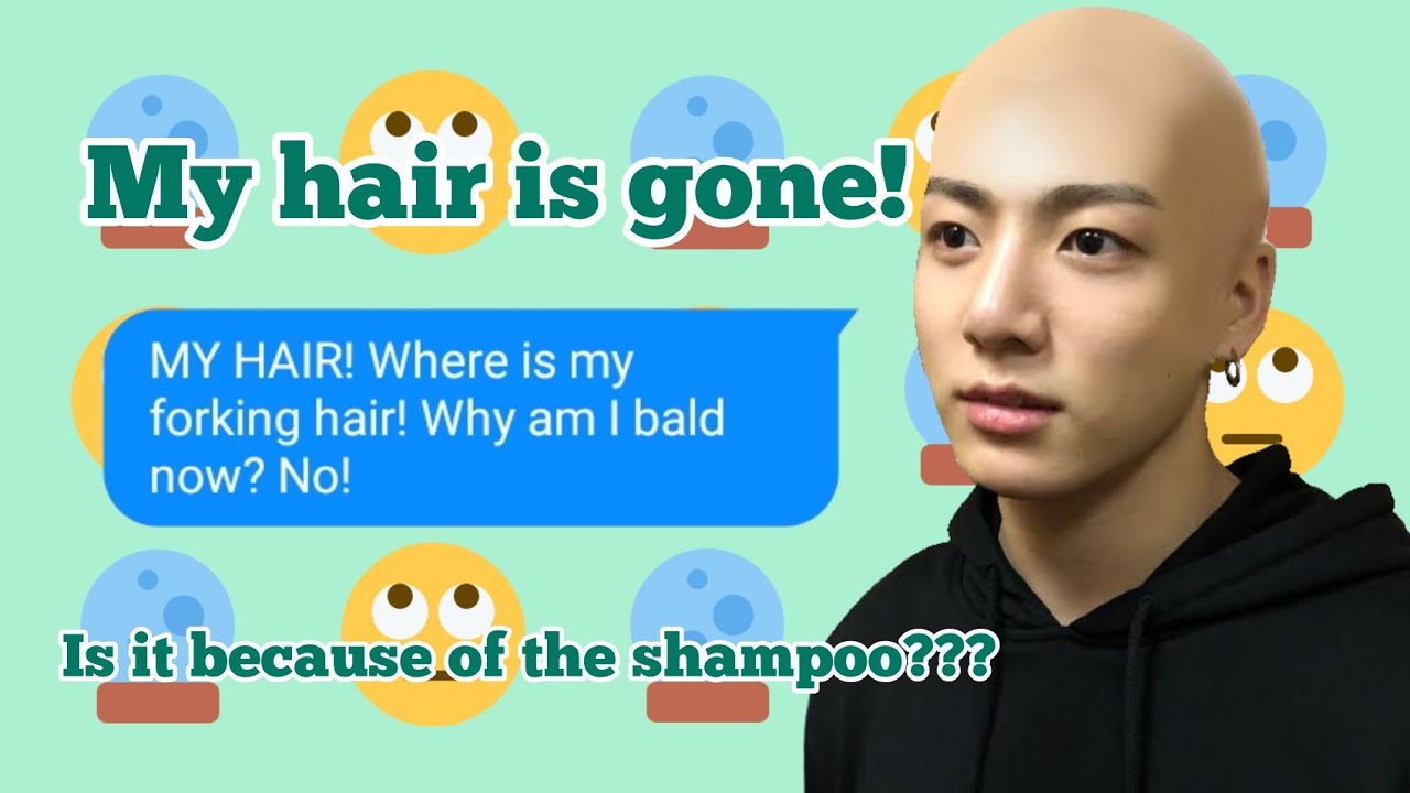 bts texts - jungkook became bald
