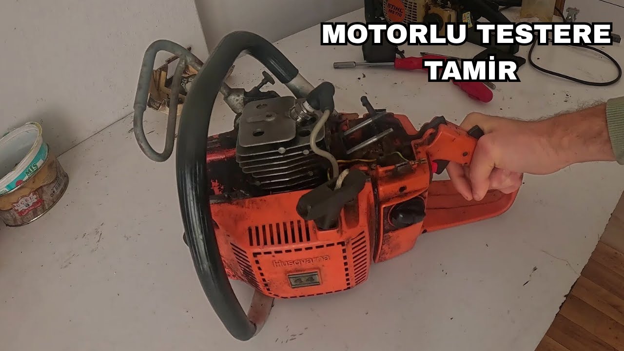 Bu Motorlu Testere Çok Zorlanmış Ama Halen Dip Diri ! Husqvarna 44 Full Tamir