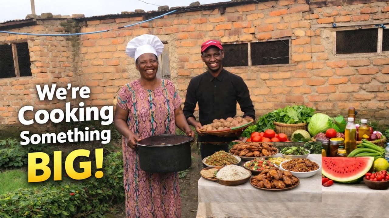 Wow ! look how my African mom cooked a very delicious food for my Birthday in a village @iammarwa