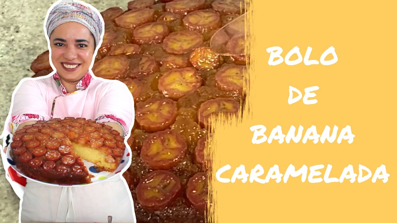 BOLO DE BANANA CARAMELADA!!!