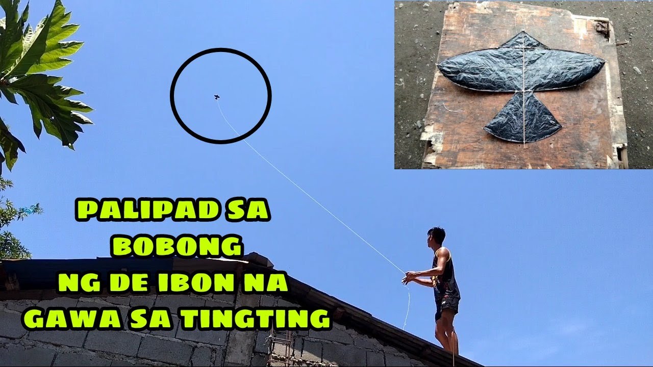 Palipad sa Bubong ng tingting na Guryon o SARANGGOLA. Small Kite