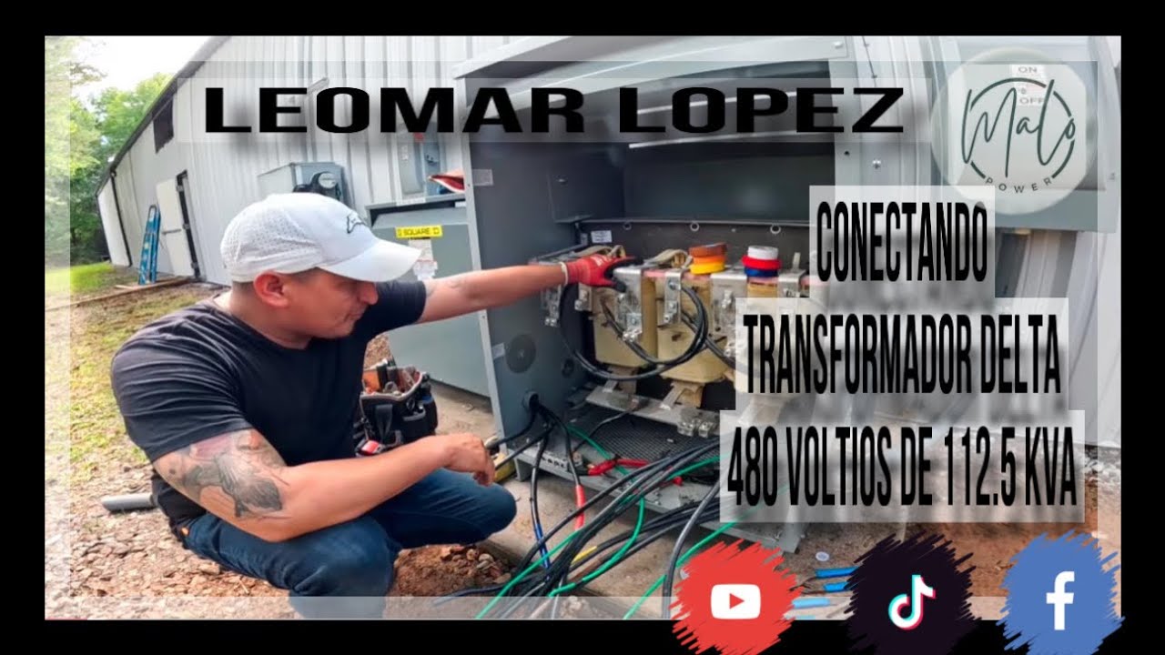 Conectando transformador Delta 480 Voltios De 112.5 kVA