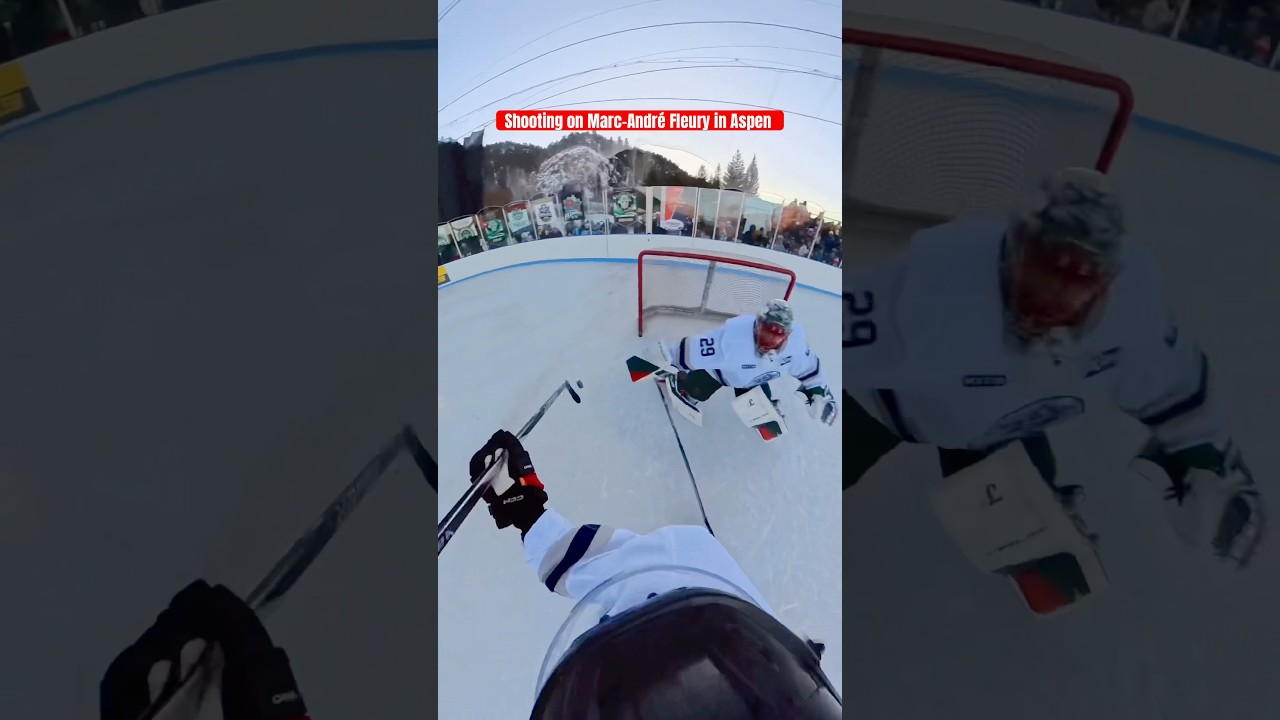 I shot on Marc André Fleury in Aspen ⛰️ 