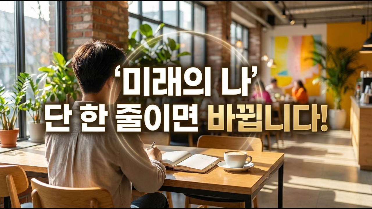 '미래의 나'를 한 줄로 정의하세요! 이때부터 진짜 판이 바뀝니다!
