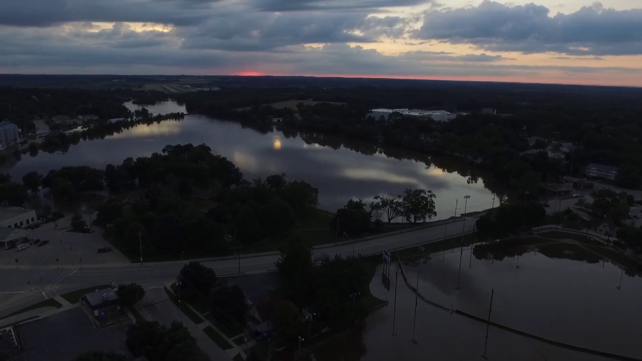 Historic Flooding in Burlington Wisconsin July 12, 2017