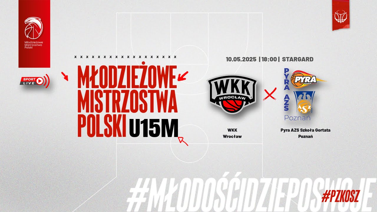 WKK Wrocław - Pyra AZS Szkoła Gortata Poznań (Finał MMP U15M) (półfinał)