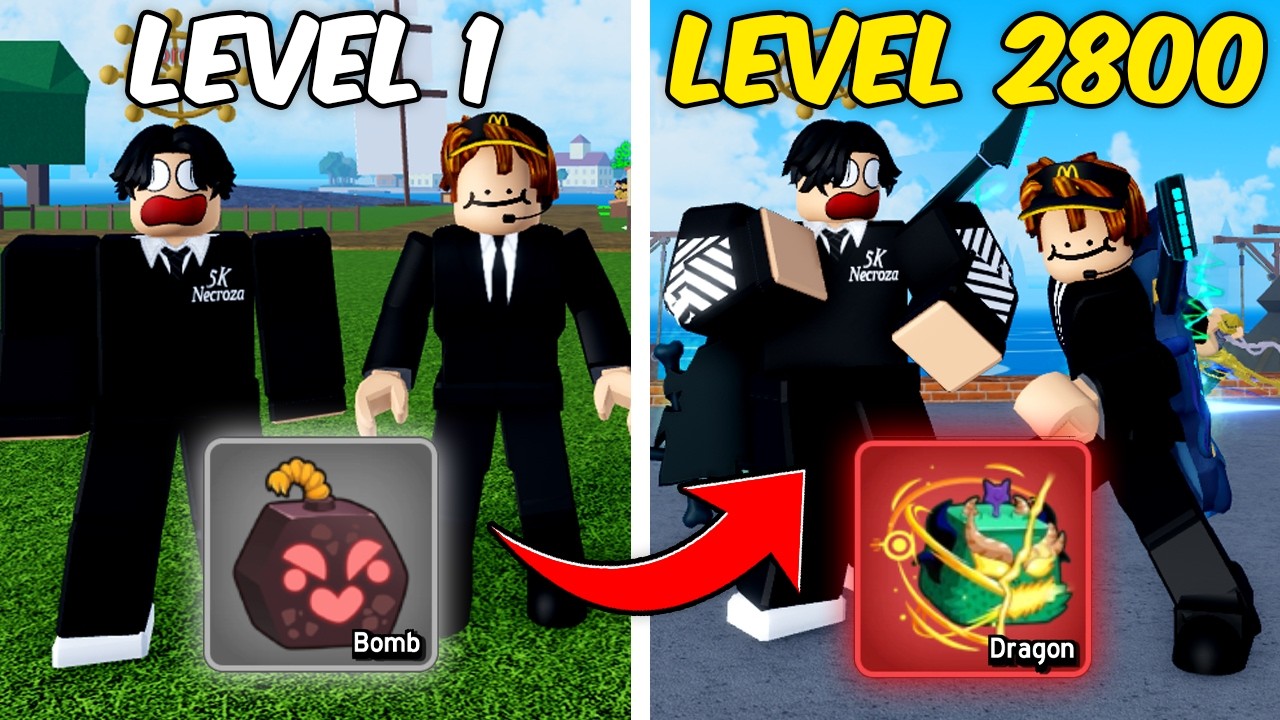 We Raced In Blox Fruits To Strongest..