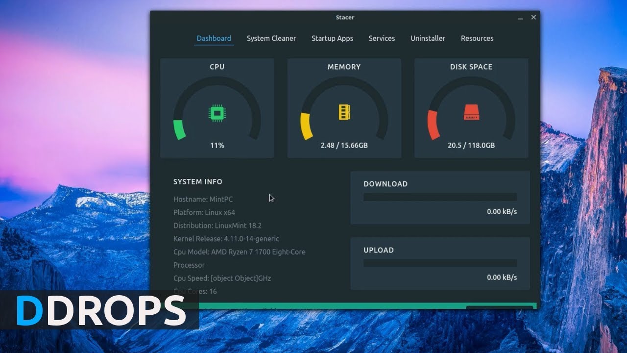 STACER - Um OTIMIZADOR para distros LINUX - Diolinux DROPS