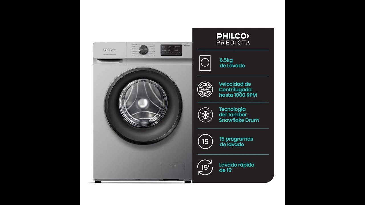 Como usar el Lavarropas Philco Predicta PHLF6510P2 correctamente