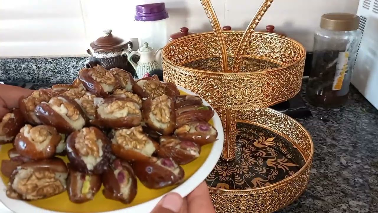 ثاني فيديو لتحضيرات الخطبة❤️ شنيا حضرنا لضيافنا 🥰 تمر فارسي باللوز بطريقة مبسطة