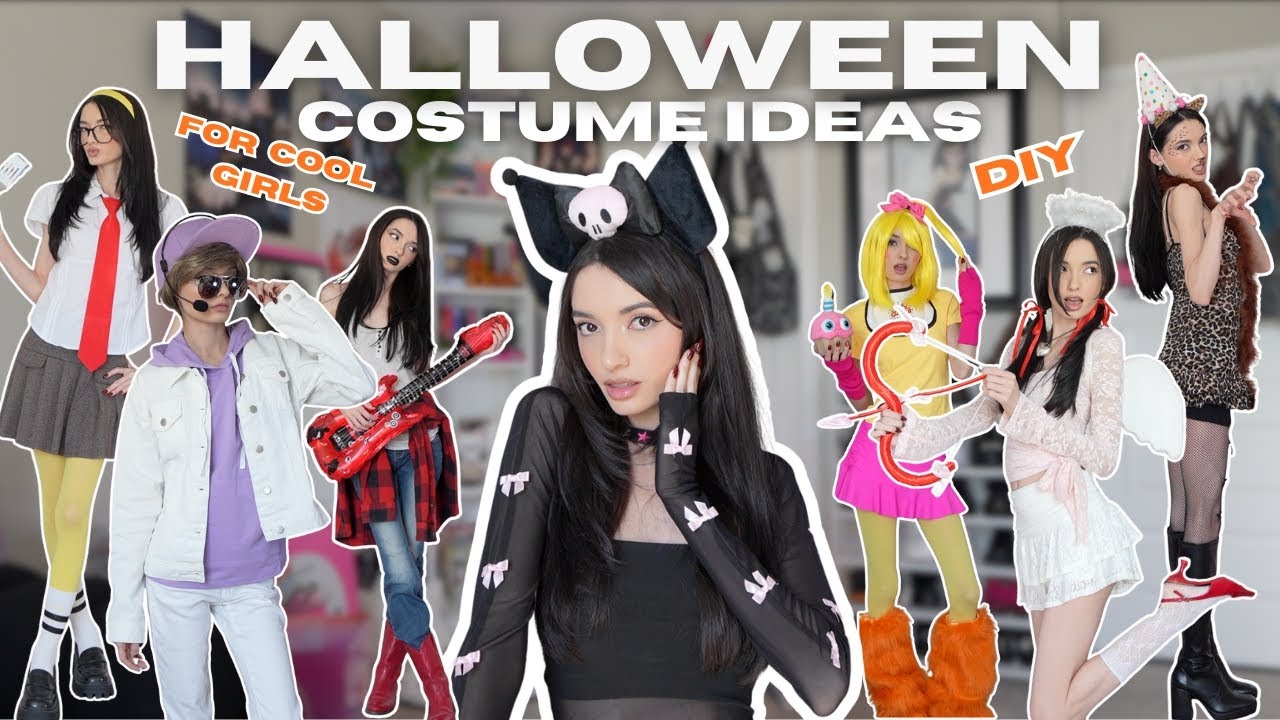 Идеи костюмов на Хэллоуин для крутых девчонок 🎃 *ПРОСТО!!* (сделай сам/из секонд-хенда)