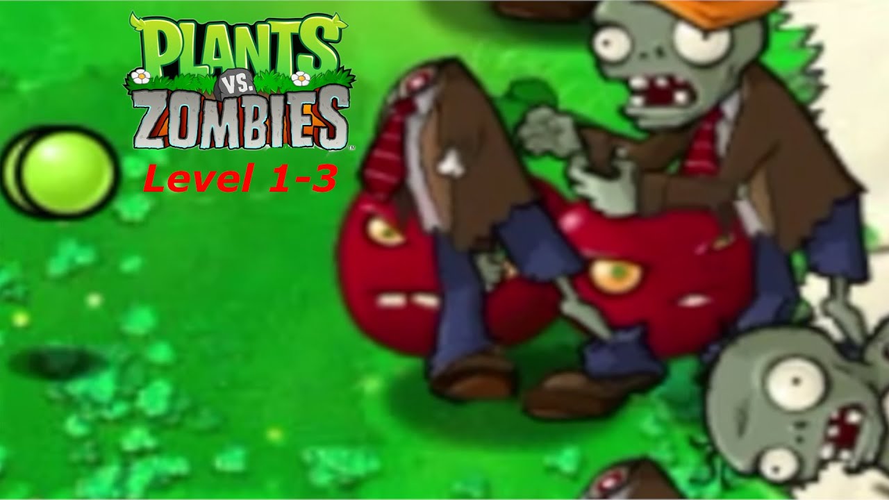 ВЗРЫВАЕМ ЗОМБИ! | Plant vs Zombies | Level 1-3