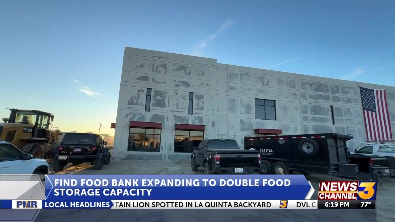 FIND Food Bank expanding to double food storage capacity