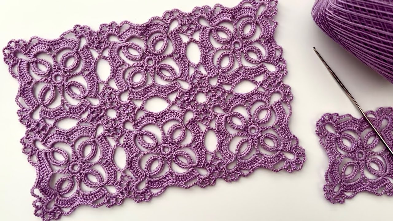 EASY CROCHET 🧶 Blouse Shawl Tunic Table Runner Pattern
