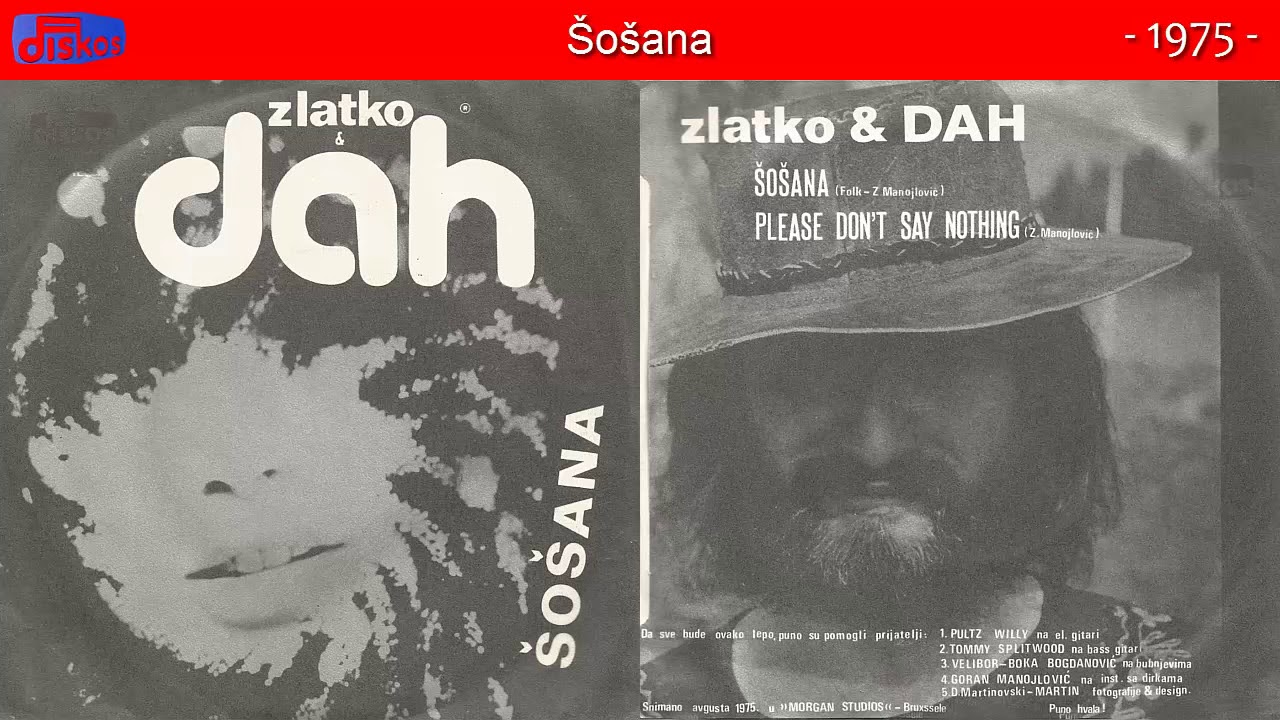 Zlatko Manojlovic i Dah - Sosana - (Audio 1975)