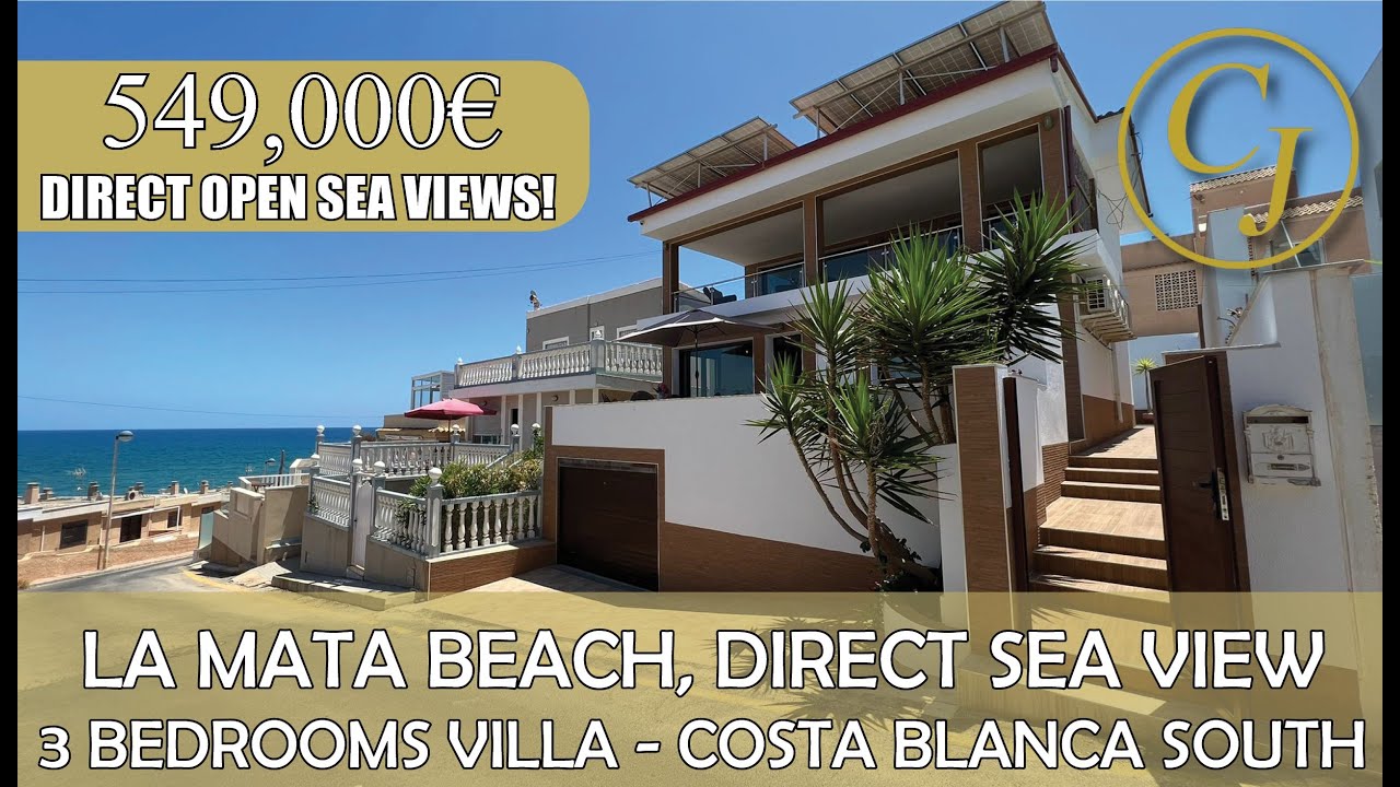 Luxury La Mata Beach Villa - Direct Sea Views