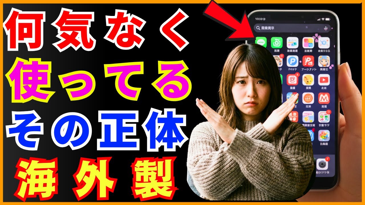 知らないうちに使っている海外製アプリ その提供元を一度確認してみませんか