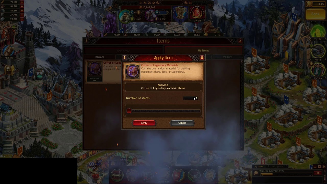Coffers of Legendary Materials