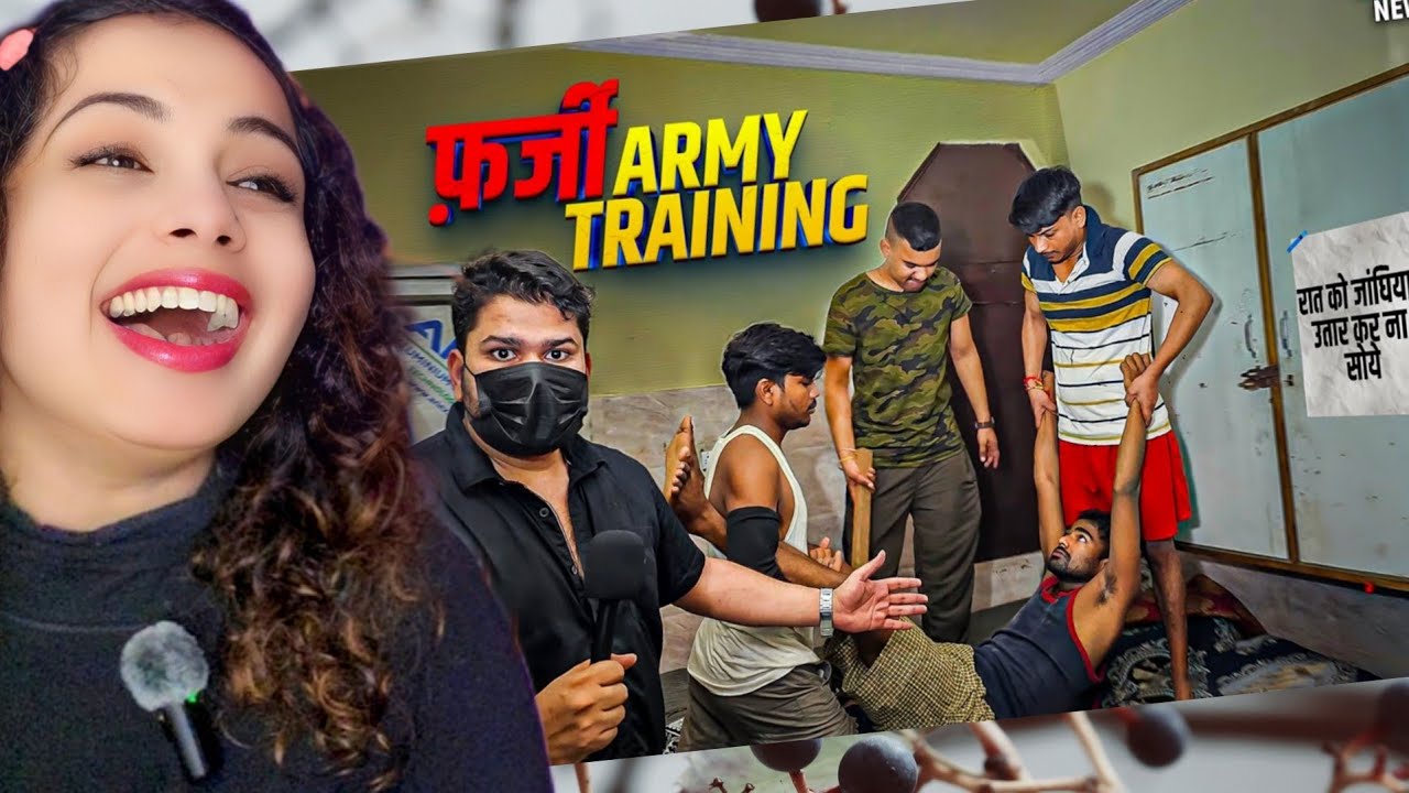 FARZI ARMY TRAINING | HARSH RAJPUT | Reaction | Nakhrewali Mona 