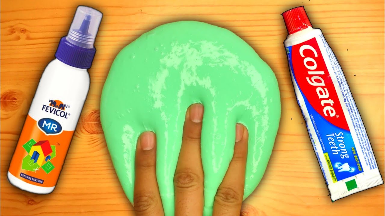 FEVICOL & COLGATE TOOTHPASTE SLIME👅🎧 How to make Slime with Fevicol and Colgate Toothpaste at home!