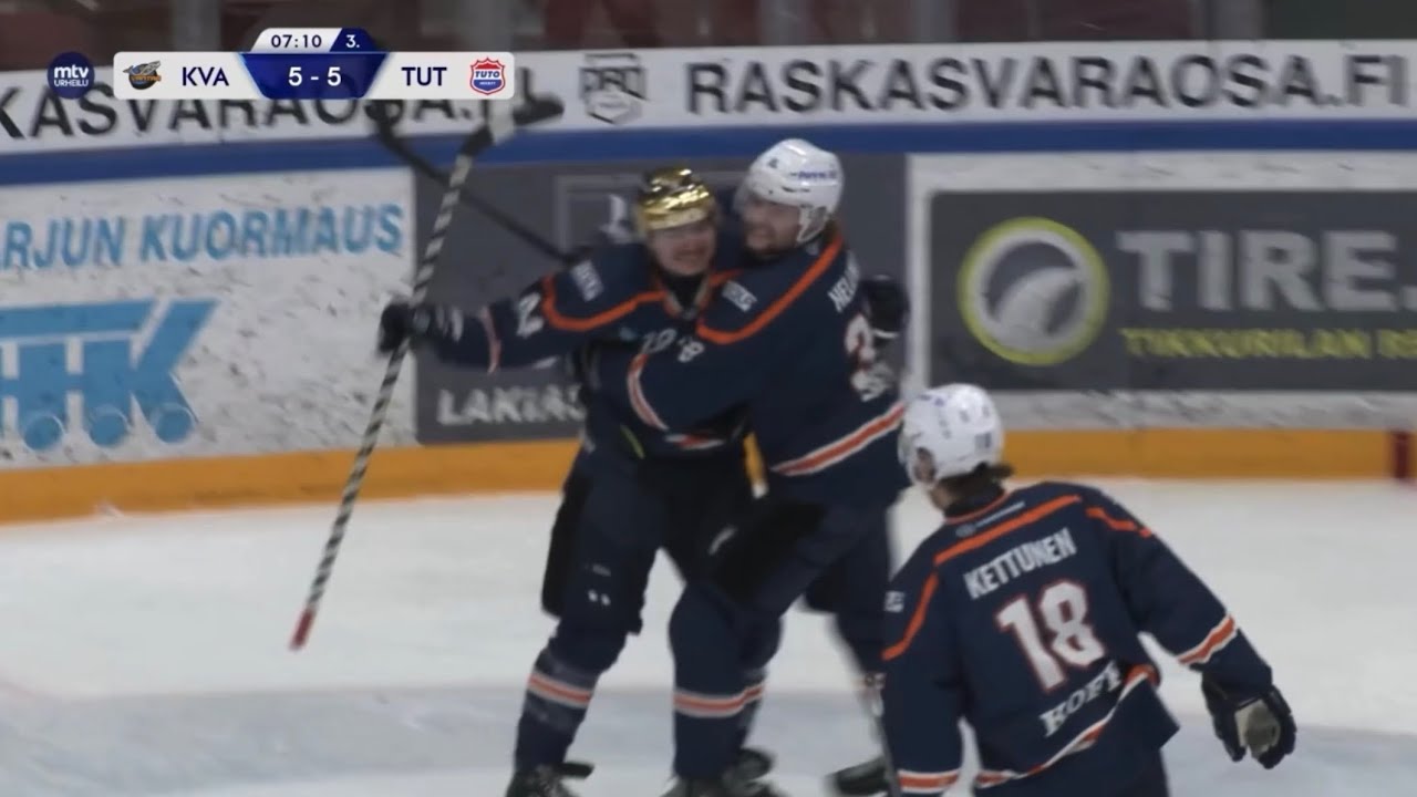 Kiekko-Vantaa-TuTo 5-6 je 3. Puolivälierä 6.3.2026