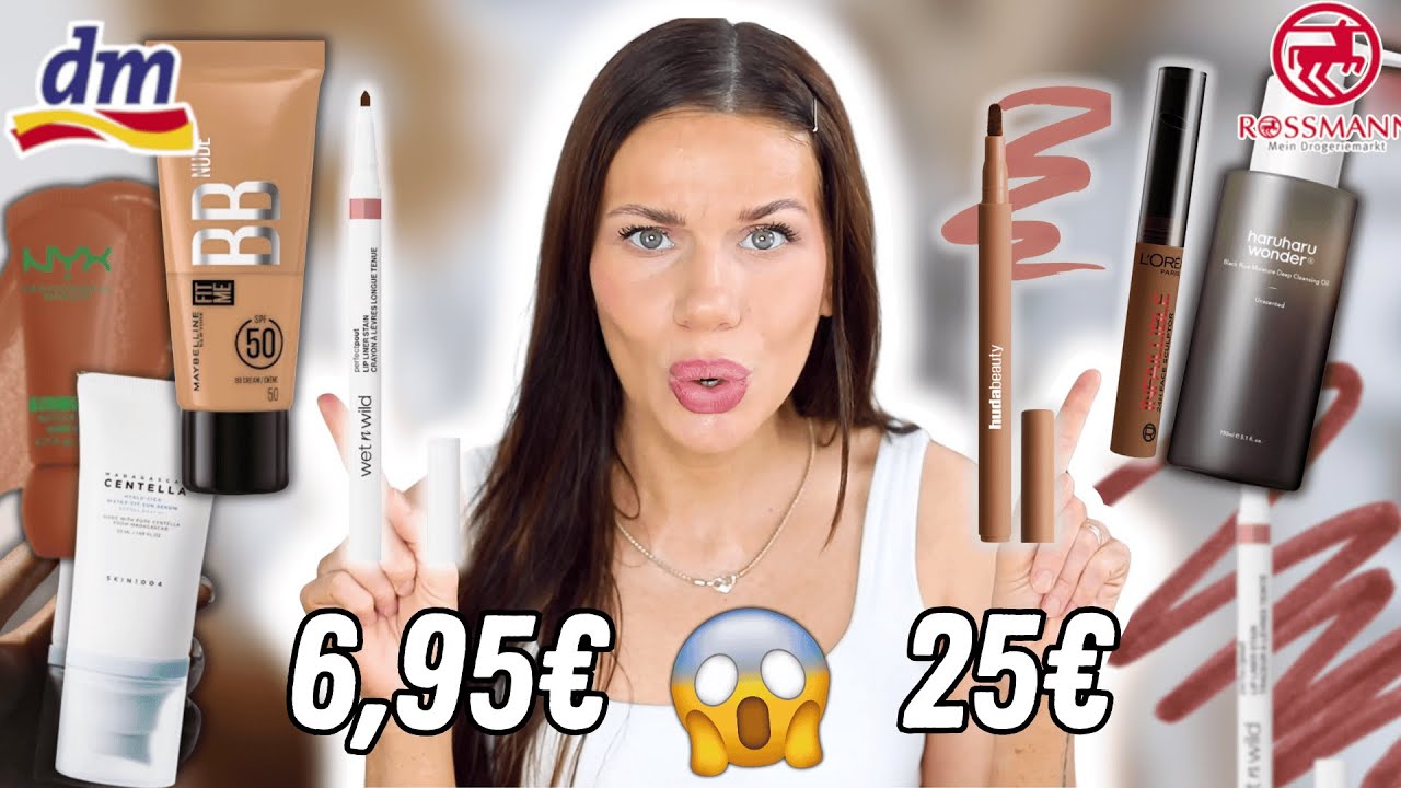 NEUES DROGERIE MAKEUP 2025 🔥 Dupe zum HUDA BEAUTY LIP STAIN?  + Maybelline BB Cream Test | Full Face