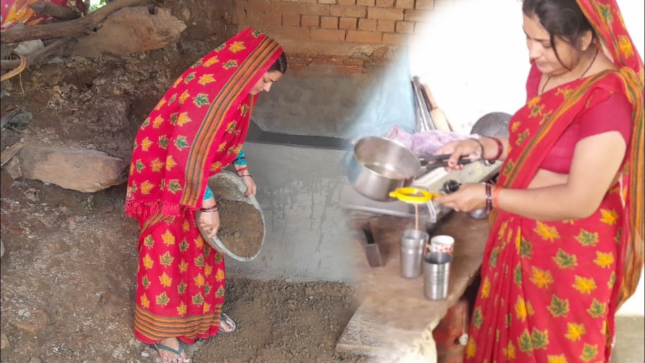 🌞इतनी तेज धूप में दो-दो जगह के काम करना बहुत/ मुश्किल है कैसे करूं ये सब#🙏🙏