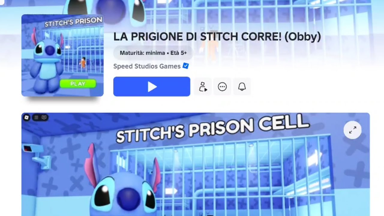 PROVO A SCAPPARE DALLA PRIGIONE DI STICH💙⛓️