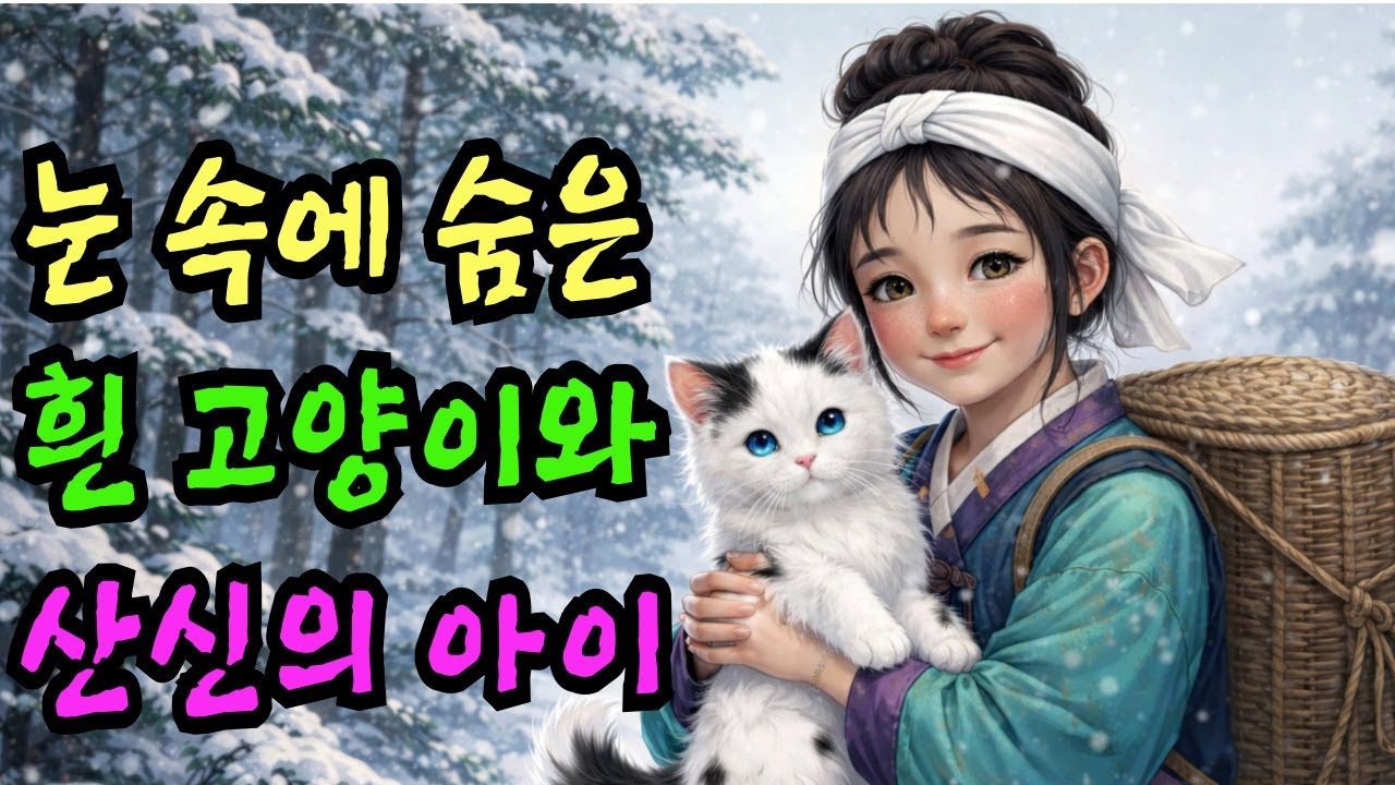 고양이인 줄 알고 눈속에서 산신의 아이가 구한 백호 조선의 이야기 | 야담 옛날이야기 오디오북 전설 민담  야담·민담·전설·설화·옛날이야기·오디오북