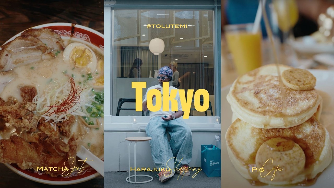 Отправил семью в Токио | Пробуем новые места для матча, Harajuku Shopping Pig Cafe | Японский вид...