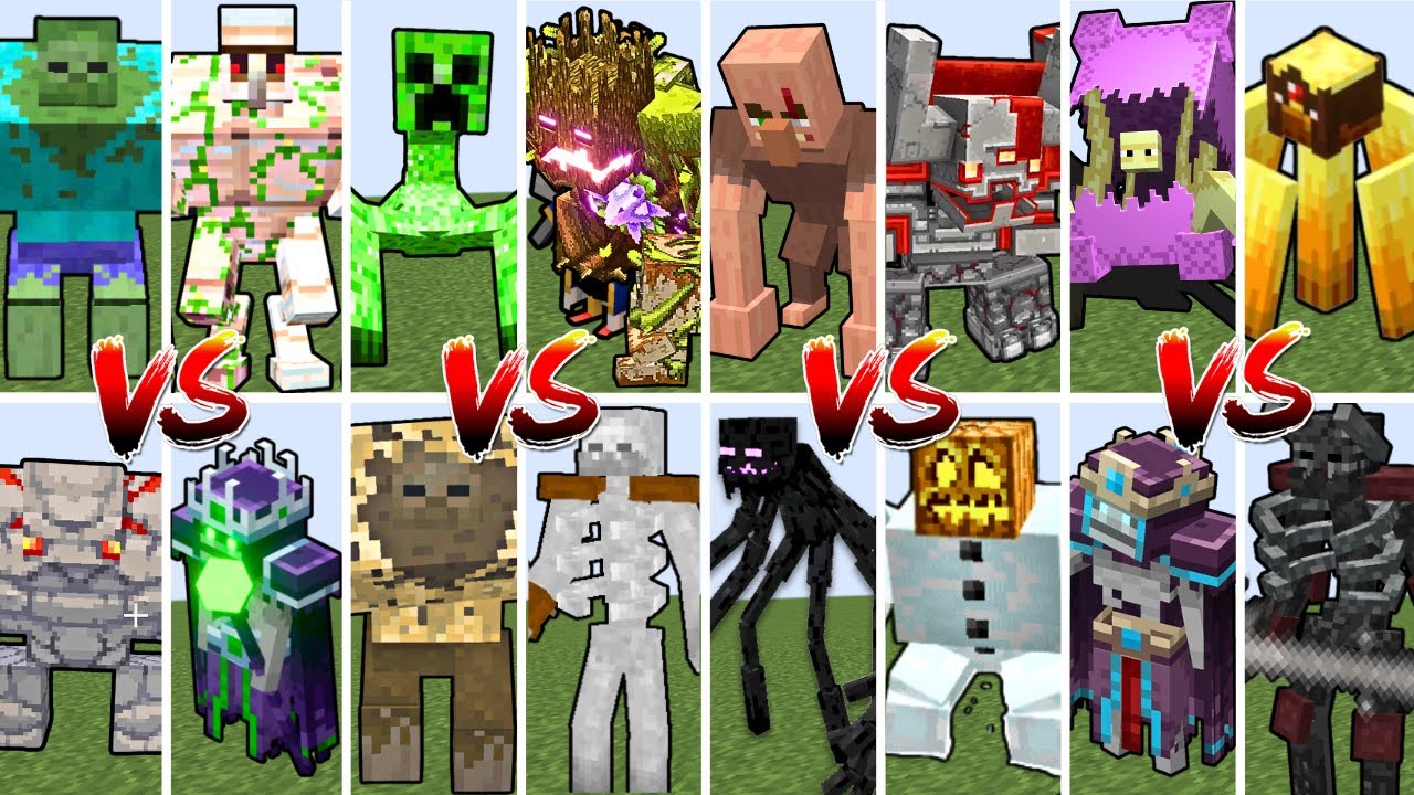 DUNGEONS MOBS vs MUTANT CREATURES TOURNAMENT | Minecraft Mob Battle