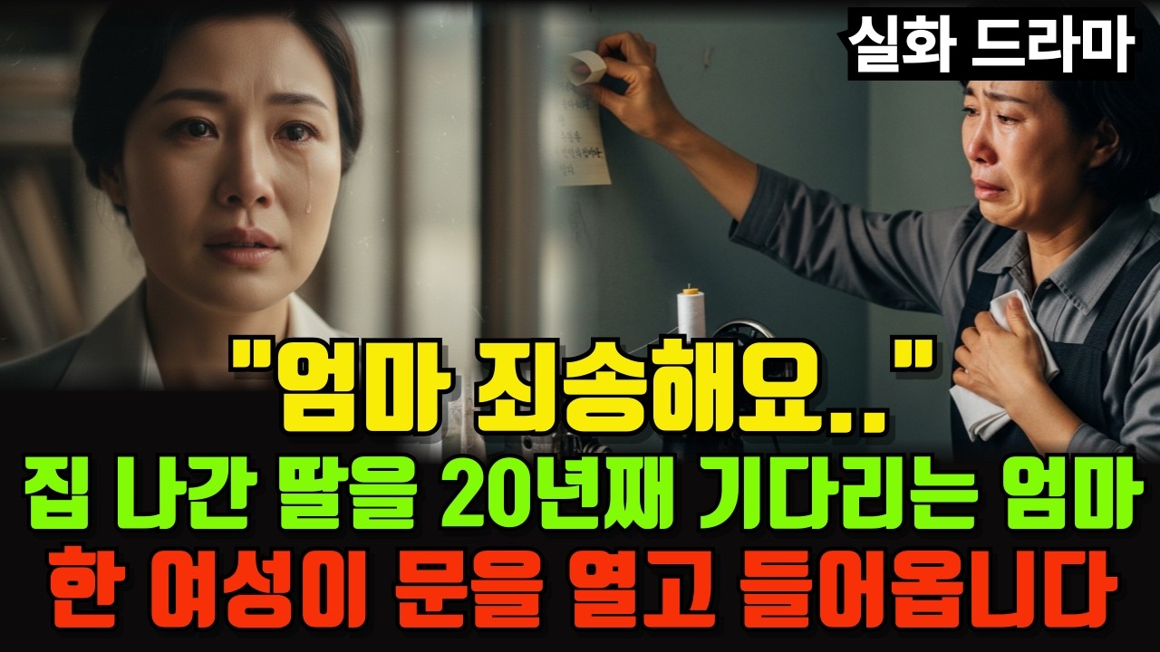 [실화] 20년째 낡은 재봉틀을 돌리며 딸을 기다린 엄마의 피눈물 나는 사연